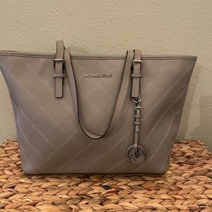 Michael Kors zip top tote bag